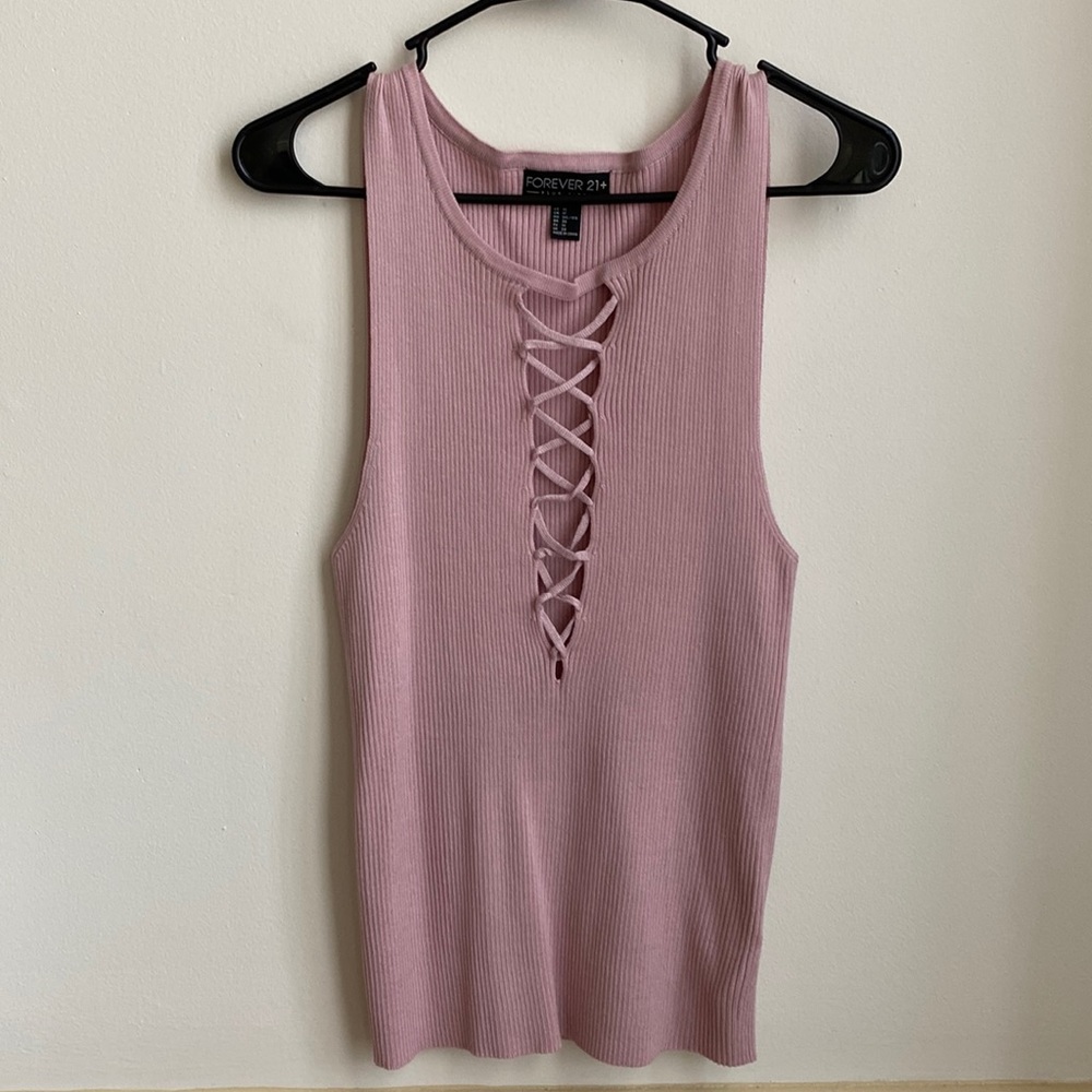 Forever 21 + Ribbed Knit Tank Top - Picture 2 of 8